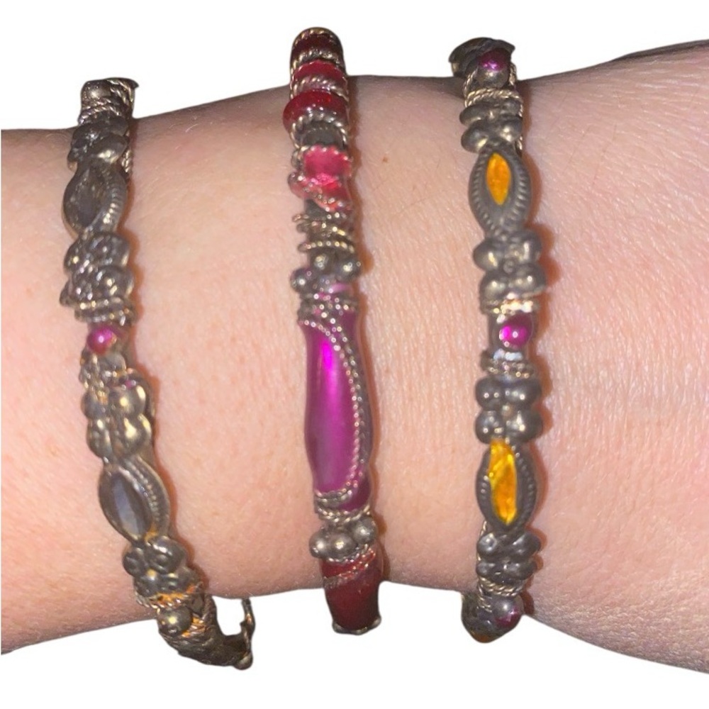 3 vintage bangle bracelets